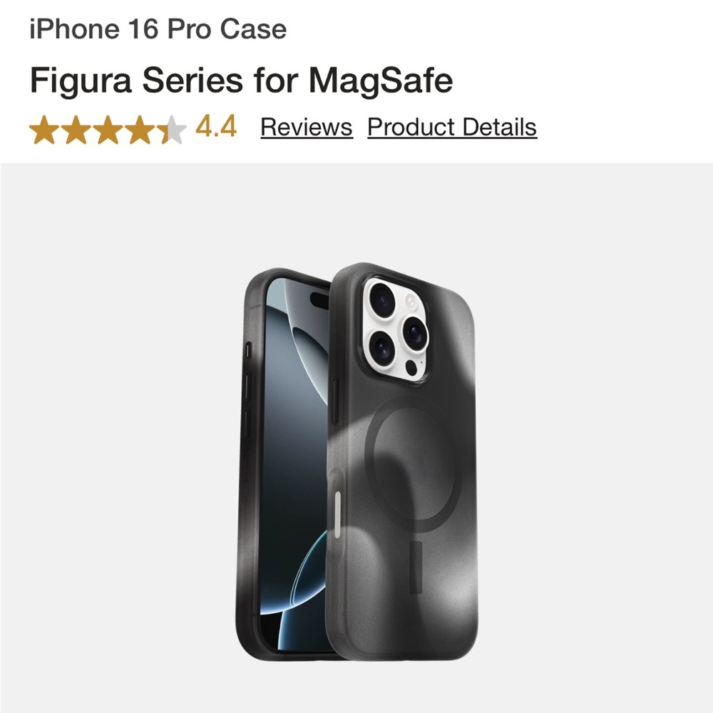 OtterBox Figura Series iPhone 16 Pro Case - Black
